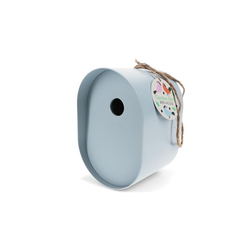 Oval Bamboo Fibre Birdhouse - Blue
