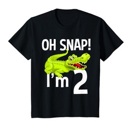 2 Year Old Alligator Birthday Shirt Crocodile Gator 2nd Gift T-Shirt