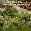 TRJZWA 172FT Drip Irrigation System Kit with 2 Zone Water
