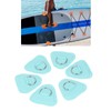 6Pcs PVC D Ring Patch Elastic Rope Set Stainless Steel