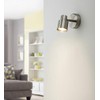 Knightsbridge GU10 Adjustable Spotlight, Pressed Steel, 50 W, Brushed Chrome