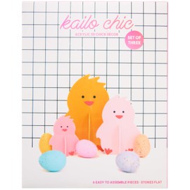 C.R. Gibson Kailo Chic Acrylic Decor Chicks Set of 3 - Cute Easter Acrylic Decorations, Spring Holiday Decor