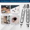 AHDXKUE 6PCS Damaged Screw Remover and Extractor Bit Set with