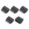 PATIKIL Card Edge Connector Black Socket Straight Connection 10 Pin