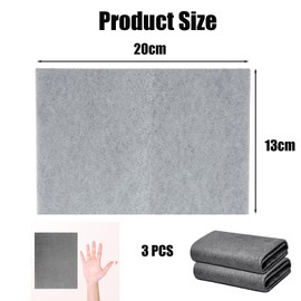 3 PCS magic cleaning cloth, Reusable Microfiber Streak Free Miracle Cleaning Rags, Lint Free Towels for Home, Windows, No Trace Absorben Microfiber Cleaning Rags for Dust Cloths, Cars(10X20X0.5CM)