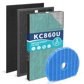 KC-860U Replacement Filter Set Compatible with Sharp KC860U Air Purifier