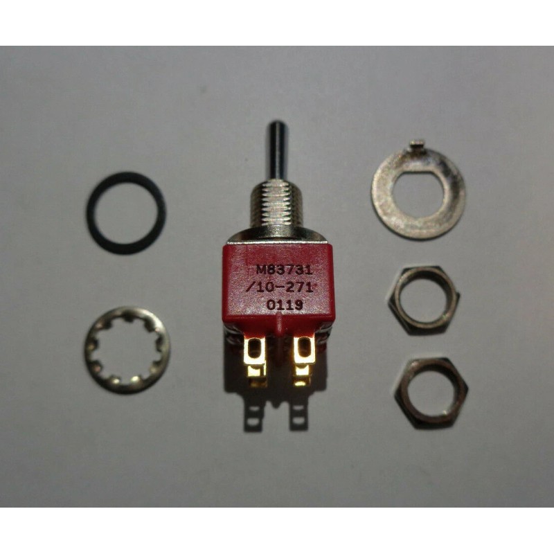 C & K TOGGLE SWITCH BY C&K 7205 SA M83731/10-271
