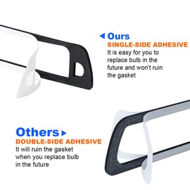MOFORKIT MOFORKIT 3rd Third Brake Light Seal Gasket Compatible with Do-dge Ram 1500 1994 to 2001, Ram 2500 3500 1994 to 2002