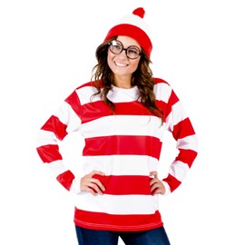 Where's Waldo Deluxe Costume Set (Adult Large)