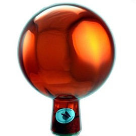 Original Rose Ball 15 cm Orange Mirrored
