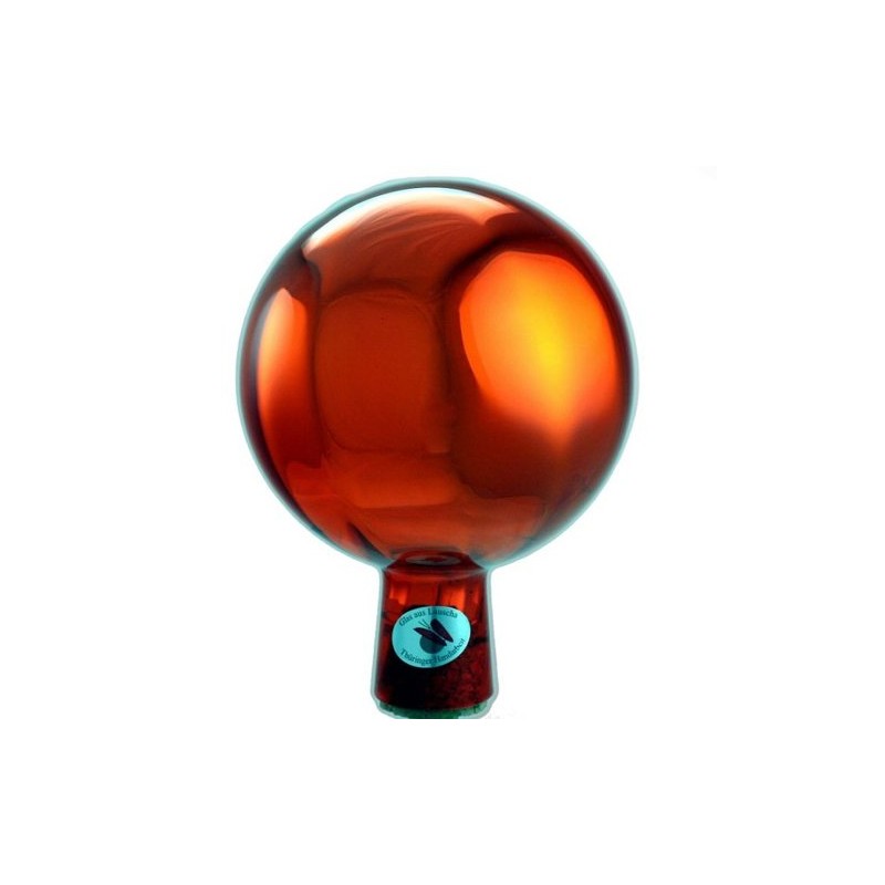Original Rose Ball 15 cm Orange Mirrored