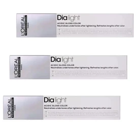 Loreal Dialight 9.01 Milkshake Platinum 3 x 50 ml Intensive Tint LP Semi-Permanent Colouration Dia Light