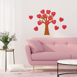 Operitacx 40 pieces Valentine's Day heart cut-outs heart shape paper cards heart love stamped red heart gifts pendant heart paper box for Valentine's Day decoration