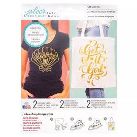Jolee's Easy Image Gold Foil Iron On Heat Transfer Paper - for Cricut Silhouette