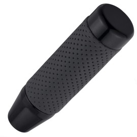 Abfer Weighted Shift Knob Aluminum Alloy Car Gear Shifter Lever Knobs Adapter Short Fit for Most Automatic Manual Vehicle, Black