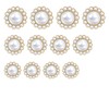 12 PCS Buttons, Pearl Buttons, Vintage Buttons, Metal Button Rhinestone