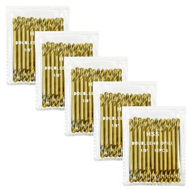 VCT 60-PC INDUSTRIAL 1/8" INCH TITANIUM DRILL BITS DOUBLE ENDED 2" INCHES LONG