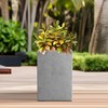 Kante 15.7" H Tall Rectangular Concrete Planters, Outdoor Indoor Lightweight