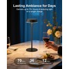 EppieBasic 2 Sets Portable Table Lamps, 5000mAh Battery Operated Cordless