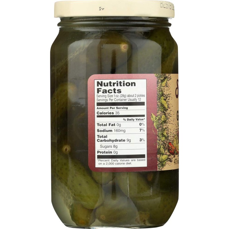 Sechlers Pickles Gherkins Sweet, 16 oz