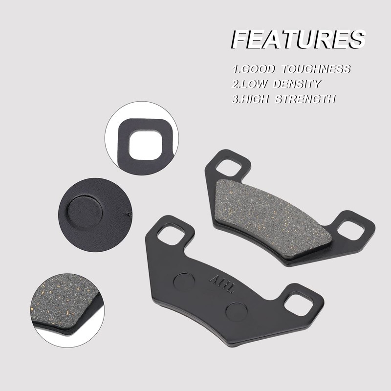 AHL 3 Pairs Front/Rear Brake Pads Compatible with Kymco MXU