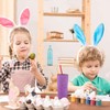 DIYDEC Pack of 6 Easter Bunny Ears, Plush Rabbit Ears,