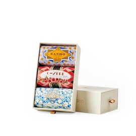 Claus Porto - Deco 3 Soaps Gift Box | Rich, Smooth, Creamy Hand + Body Soap | Handcrafted, Individually Wrapped, Aromatic, Luxurious, Long Lasting (150g each)