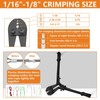 TooTaci Wire Rope Crimping Tool Kit, Include 14 inch Swaging