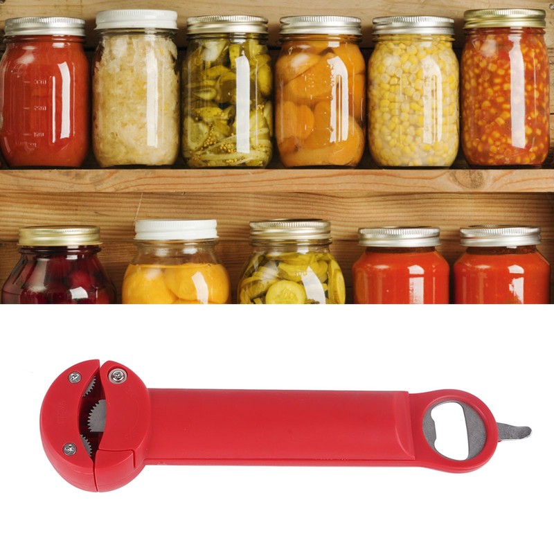 Stainless Steel Adjustable Screwer 3 in 1 Multifunctional Retractable Jar