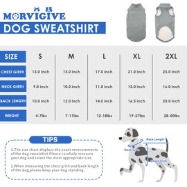 Dog Fleece Vest - Grey, M - Pullover Warm Dog Vest, Stretchable Small Dog Sweatshirt, Lightweight Dog Winter Jacket, Small Dog Sweaters for Boys, Havanese, Shih Tzu, Papillon