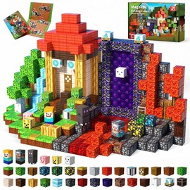 Magnetic Building Blocks-200PCS Magnetic Blocks Magnetic  STEM Montessori Children Sensory Toys 4-8 Years Boys Girls Christmas Birthday Gift:_150PCS