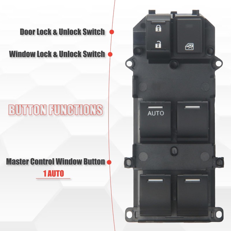 Sianxaido 35750T2AA11 Master Power Window Switch Compatible with Accord 2013