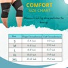 Wonder Care 1 x Black Bamboo Knee Braces for Men/Women,
