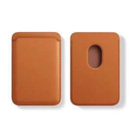 Rfid Phone Back Cardholder for Mag-safe Phone Card Wallet Credit Id Card Holder Custom Pucolor: Brown