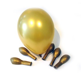 Twist4 Balloons - Made in EU - Premium Quality - 100% Natural Latex - Decorations for Birthdays, Baby Showers, Weddings and Christenings (Gold, Pack of 100)