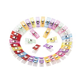 Mercy World 80 Cloth Clips Wonder Clips Multicolour Sewing Accessories Plastic Patchwork Buckle Multi-Use Sewing Machine Aid Haberdashery (80 Mix)