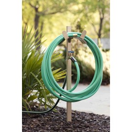 Liberty Garden Products 693 Free Standing Garden Hose Stand With Brass Faucet, Holds 150-Feet of 5/8-Inch Hose - Tan