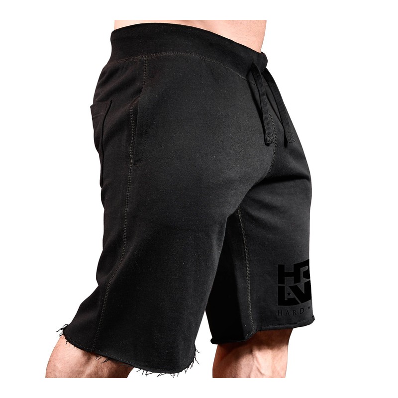 Monsta Clothing Co. Hard Livin (HRD-LVN) Sweatshorts Small Black/Black