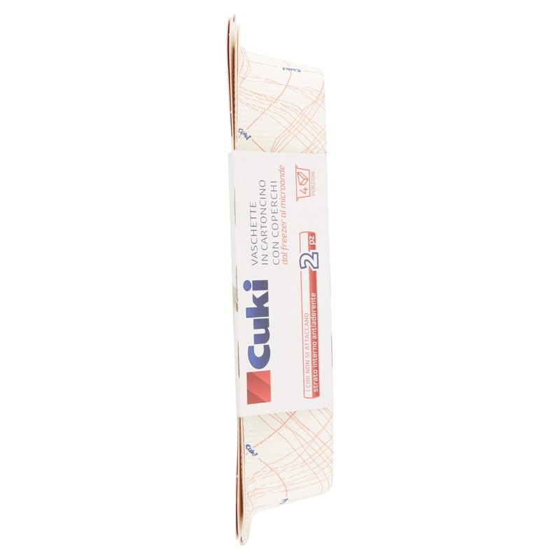 Cuki Vaschette In Cartoncino Con Coperchi Dal Freezer Al Microonde