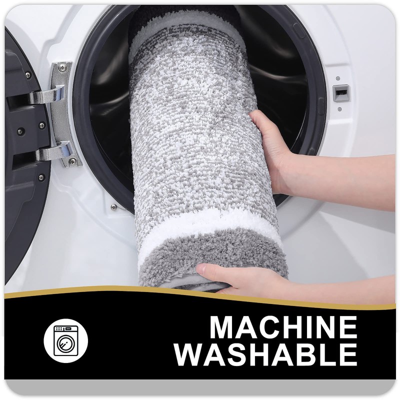 OLANLY Bathroom Rugs 70x24, Extra Soft and Absorbent Microfiber Bath
