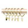 Anawakia 10 Curtain Rings with Metal Clips for Curtains, Clips,