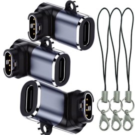 sweguard Garmin Watch Charger Adapter Right Angle 3-Pack Type-C USB Cable Charging for Garmin Fenix 7 7S 7X 6S 6 6X 5S 5 5X,Forerunner 955 965 45 45S 245,Venu,Instinct,Vivoactive 4s 4 3s,Epix,Quatix