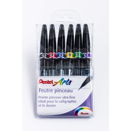 Pentel SE15C Funny Soft Tip Extra Fine Felt Tip Pens x6
