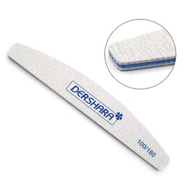 Professional Nail File Double Sided Grit 100/180 Buffer Emery Board Manicure Tools for Nail Grooming and Styling, Acrylic Gel Nail Buffer File Block Nail Polisher - 15 Pcs (100/180)