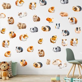 GRAZDesign Wall Tattoo Guinea Pig Set Children's Room Kitchen Wall Sticker for Wall, Cabinet, Furnit