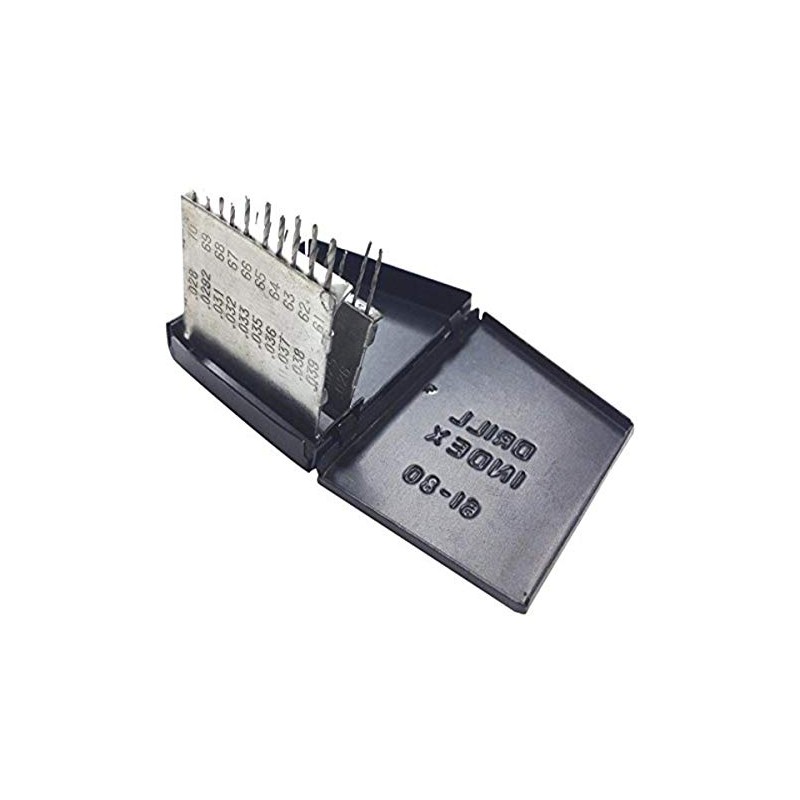 HHIP 5001-1020 20 Piece High Speed Steel Wire Gage Drill
