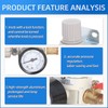 Air Compressor Pressure Regulator 1/4 Inch NPT Air Pressure Regulator