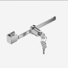 Sliding Glass Door Ratchet Lock with Chrome Finish – Keyed