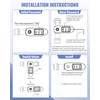 Quwfesudy Upgraded Outdoor Faucet Lock System - Gate Valve LockoutDevice,