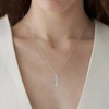 Agemoss Crystal Slider Pendant Necklace Set, 14K Gold Plated, Cubic